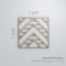 Ekena Millwork Extra Small Gilcrest Decorative Fretwork Wood Wall Panels, Alder, 7 3/8"W x 7 3/8"H x 3/8"T WALW08X08X0375GCTAL - alternate 3